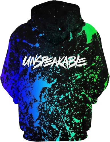 Miniatura 2 de Sudadera con capucha para adolescentes y niñas con estampado 3D