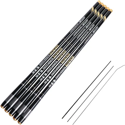 Miniatura 19 de Goture/ Kit de caña de pescar telescópica Tenkara/ Caña de pescar ultraligera para viajes, caña de pescar plegable portátil para bass y crappie