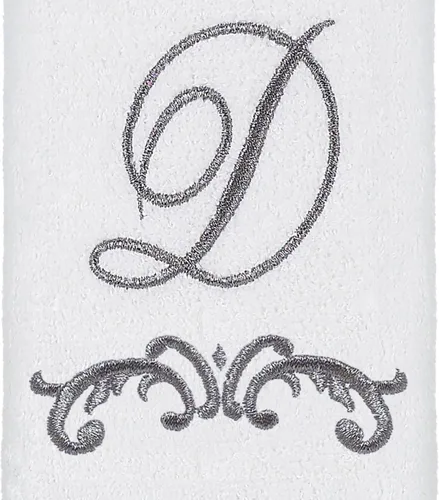 Miniatura 2 de Avanti Linens - Toallita para manos, toalla de algodón suave y absorbente, diseño de pergamino, estilo cursivo decorativo