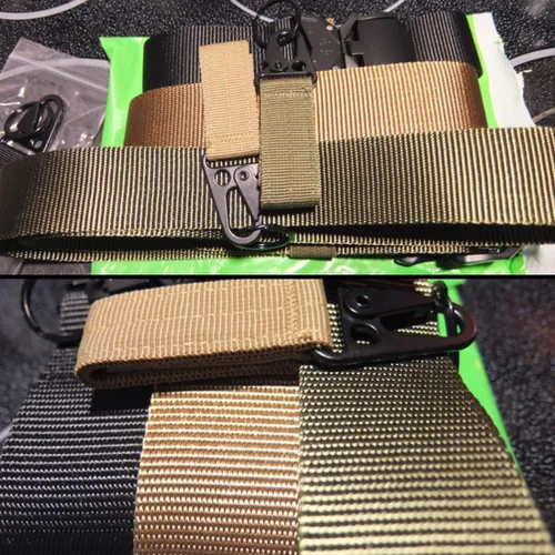 Miniatura 8 de AngelReally Quick Release Tactical Belt for Men, Military Style Nylon Web Belt Accessories with Quick-Release Waistband
