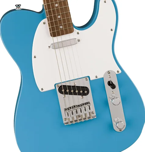 Miniatura 4 de Fender Squier Sonic Telecaster - Paquete California Blue con afinador, correa, púas y DVD de guitarra Austin Bazaar Azul (California Blue)