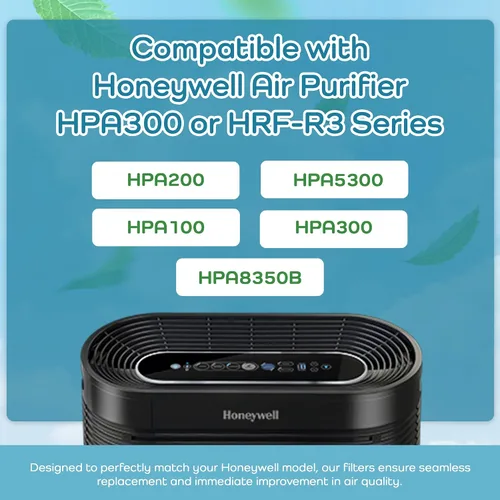 Miniatura 3 de Premium, prefiltros activados de carbono, paquete de 4, compatibles con purificador de aire HPA300 Honeywell