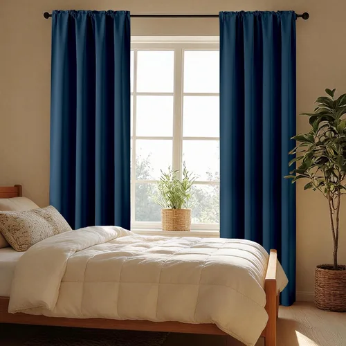 Miniatura 73 de CUCRAF - Cortinas opacas beige de 45 pulgadas, juego de 2 paneles con bolsillo para barra, cortinas para oscurecer dormitorios y sala de estar
