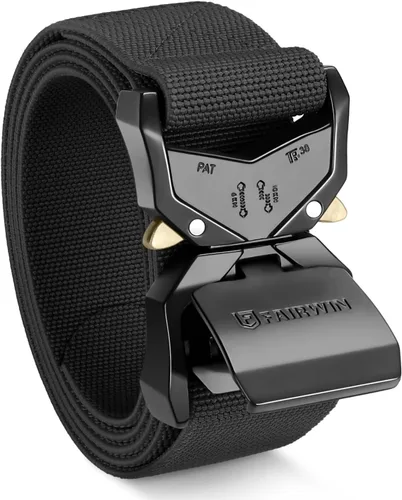 Miniatura 7 de FAIRWIN Tactical Belt Men, 1.5" Stretch Nylon Web Military Hiking Rigger Work Belts with Quick-Release Seatbelt Buckle