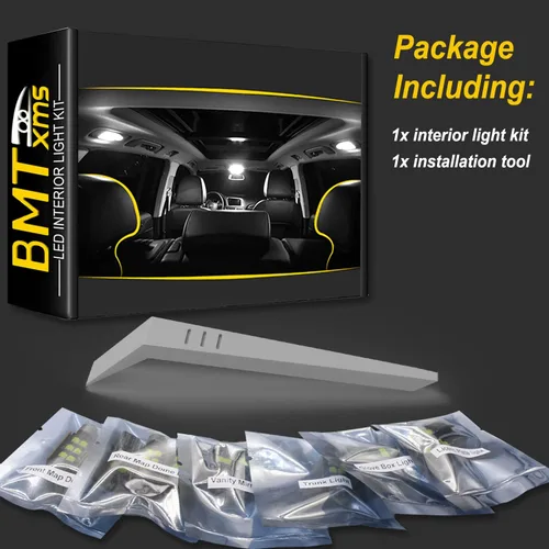 Miniatura 7 de Kit de luces LED interiores para Dodge Charger 2011 2012 2013 2014 2015 2016 2017 2018 2019 2020 2021 2022 2023 luces LED interiores