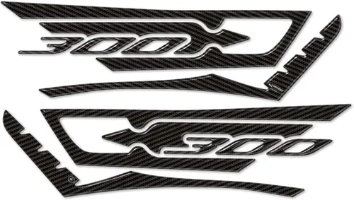 labelbike - Adhesivos 3D para Moto Scooter Protección y Decoración en Resina Compatible con Yamaha Xmax 300 - Color Carbono
