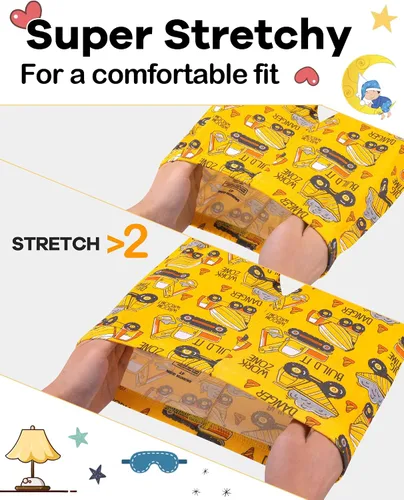 Miniatura 3 de DAUGHTER QUEEN Pijama para niños de 4 piezas, 100% algodón, talla 18 meses a 12 años