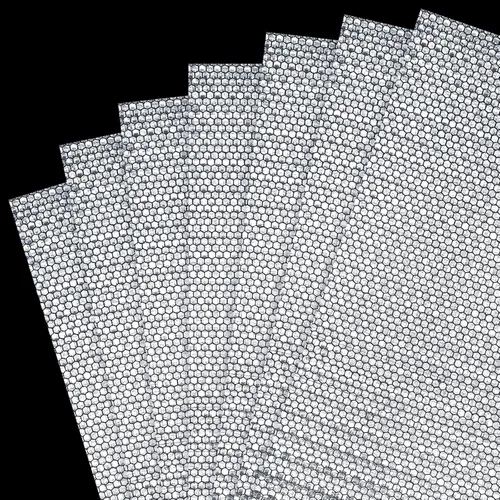 Miniatura 3 de Zonon 7 hojas de 8.86 x 11.42 pulgadas, adhesivos reflectantes flexibles, impermeables, cinta reflectante de advertencia, iluminación nocturna, Plata