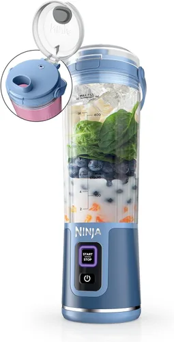 Miniatura 38 de Ninja BC151EM Blast Licuadora Portátil, Sin Cable, Recipiente de 18oz, Licuadora Personal para Batidos y Licuados, Libre de BPA, Tapa Hermética