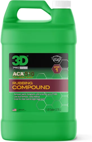 Miniatura 3 de 3D ACA 510 Compuesto para Pulir – Compuesto de Corrección de Pintura de Corte Rápido con Alúmina Cerámica Alfa Seguro para Talleres de Carrocería