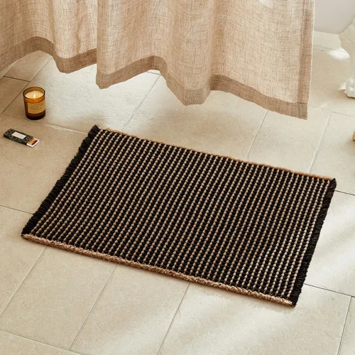 Miniatura 114 de TYUU Tapete de baño estilo gofre, tapete de baño bohemio, antideslizante, lavable, súper absorbente, de secado rápido, bonito tapete de baño