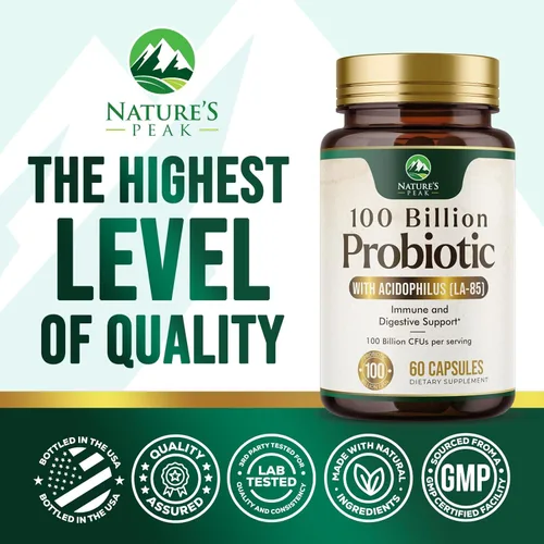 Miniatura 4 de Probióticos 100 mil millones de UFC por porción, 16 cepas probióticas de primera calidad, apoyo inmunológico, salud intestinal, estreñimiento