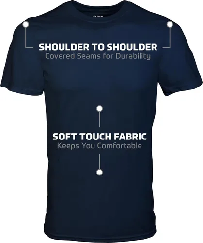 Miniatura 2 de Gildan Camisetas de cuello redondo, paquete múltiple, estilo G1100, para hombre