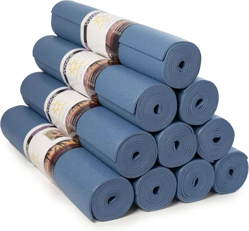 Miniatura 13 de Voyage - Tapete de yoga a granel, paquete de 10, 72 x 24 pulgadas, esterillas de yoga profesionales para estudio y gimnasio, 0.197 in de grosor