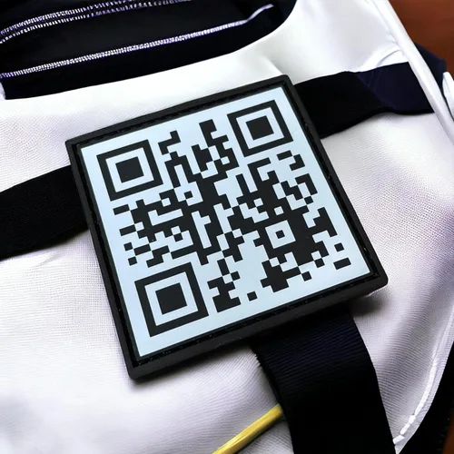 Miniatura 3 de Rick Roll - Parche de moral, meme de código QR, divertidos parches tácticos de mochila Parche militar de PVC para paquete de pecho, sombrero