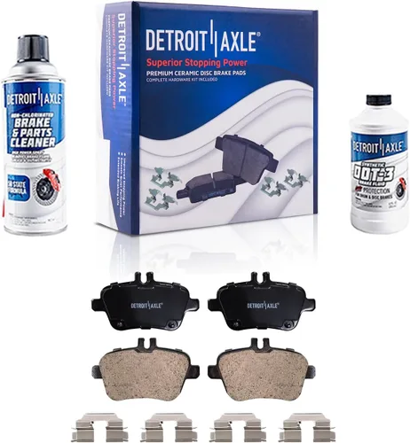 Miniatura 19 de Detroit Axle - Pastillas de Freno Delantero Izquierdo Reemplazo de Pinza de Disco para Dodge Ram 1500 Dakota Mitsubishi Raider - Juego de 3 piezas