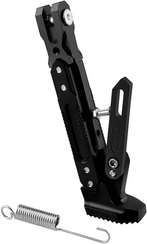 Pata de Cabra de Motocicleta Soporte de Trípode Ajustable Universal de Aluminio Motor Scooter Soporte Lateral de Pie Modificado Accesorios de