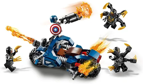 Miniatura 7 de LEGO Marvel Avengers Capitán América: Outriders Attack 76123 Kit de construcción (167 piezas)