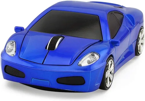 Miniatura 9 de Ratón inalámbrico para computadora, mouse óptico con forma de automóvil deportivo 3D, mouse ergonómico para computadora portátil de escritorio