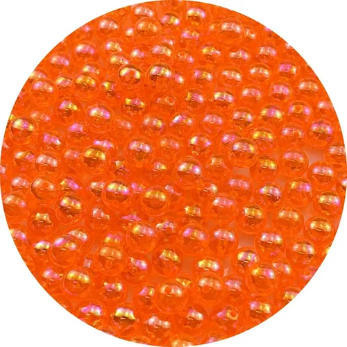 Miniatura 57 de 2000 cuentas redondas acrílicas de 0.157 pulgadas (0.157 in), cuentas espaciadoras de colores AB con agujero para bricolaje, pulseras, collares