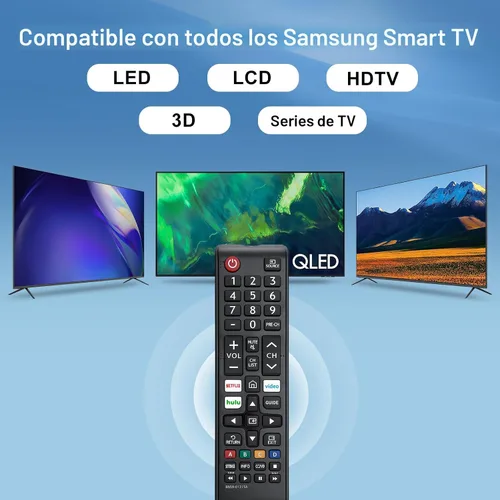 Miniatura 3 de Paquete de 2: nuevo control remoto universal para todos los controles remotos de TV Samsung, compatible con todos los televisores inteligentes