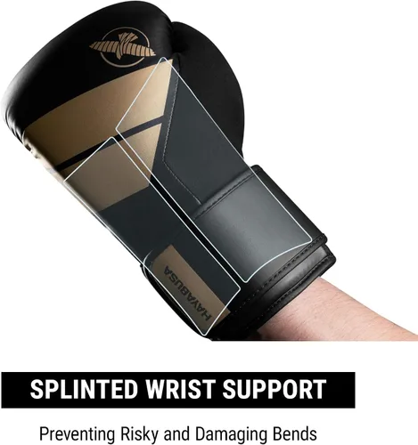 Miniatura 2 de Hayabusa Guantes de boxeo de piel sintética S4 para hombres, mujeres y niños, 10 onzas, 12 onzas, 14 onzas, 16 onzas, entrenamiento, sparring
