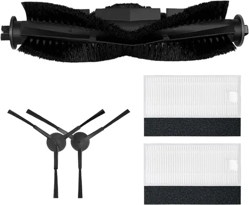 Miniatura 7 de Paquete de 9 accesorios de repuesto para robot aspirador Lubluelu SL60D, 1 cepillo principal, 4 cepillos laterales, 4 filtros Set2