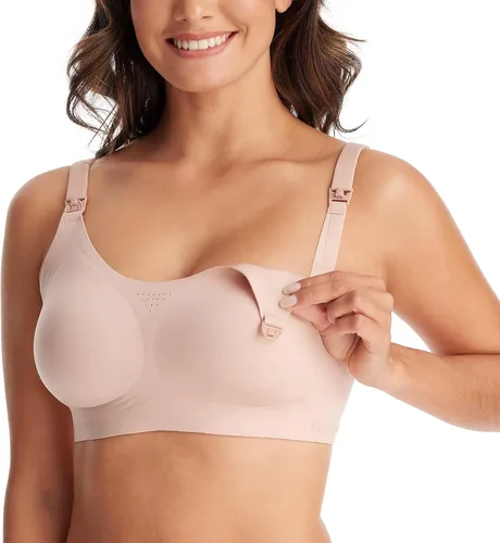 Miniatura 7 de Momcozy Sujetadores de lactancia para lactancia materna, FB016 Jelly Strip Support Comfort Maternity, brasier sin costuras sin costuras