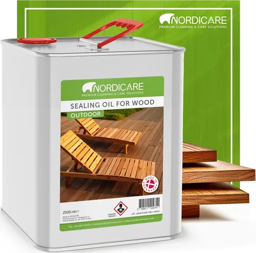 Miniatura 8 de Nordicare Aceite de teca para muebles de exterior, 16.9 onzas – Aceite de madera de exterior y sellador para teca, acacia, roble y más, ayuda a