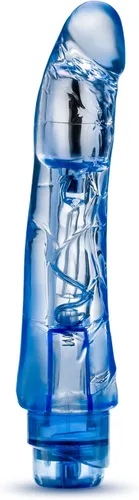 Miniatura 7 de Blush Naturally Yours Mambo Vibe - Consolador vibrador curvo de 9 pulgadas, realista, suave pero firme, juego de punto dulce vaginal, polla Azul