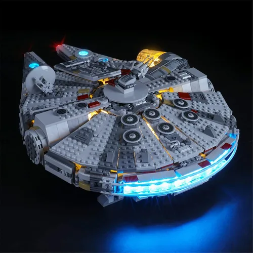 Miniatura 3 de YEABRICKS Luz LED para Lego-75257 Star Wars Millennium Falcon Modelo de bloques de construcción (juego de Lego no incluido)