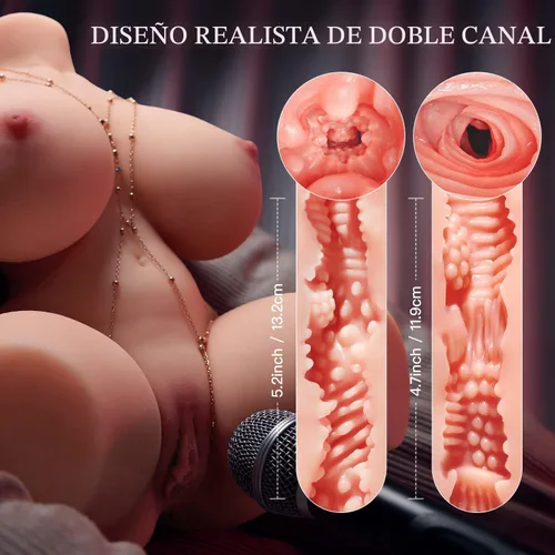 Miniatura 4 de baiwatt 10 - Muñeca sexual vibratoria masturbadora masculina, coño de bolsillo con sincronización AI 2:1, relación de cadera a cintura, gran cuerpo