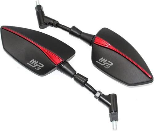 Miniatura 10 de Para Piaggio MP3 250 300 500 HPE Espejo retrovisor lateral de motocicleta (color negro)