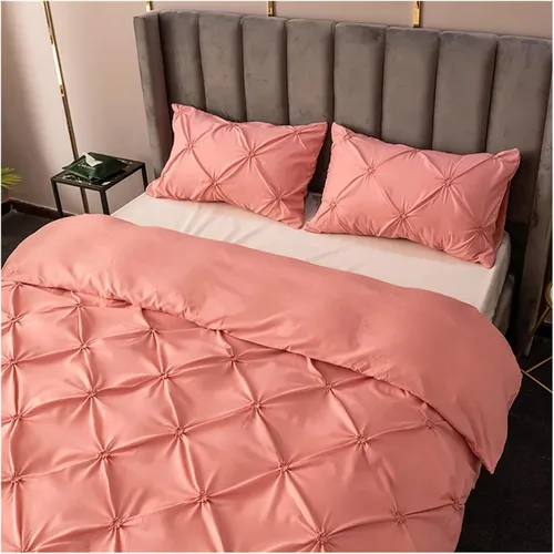 Miniatura 2 de Bed, 3pcs Duvet Cover Set Solid Color Single Double Twin Bedding Set Duvet Cover