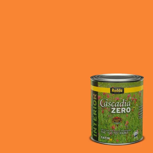 Miniatura 268 de Rodda Paint CASCADIA ZERO - Pintura plana e imprimación para interiores en uno, cuarto de galón, crema de ballet