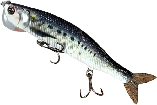 Miniatura 6 de Topwater - Señuelo de pesca artificial Bionic Wobbler, 5.5 pulgadas/1.02 onzas, simulación de hundimiento lento, cebo duro multiarticulado