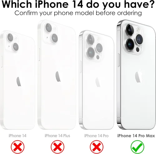 Miniatura 2 de Funda cruzada con correa para iPhone 14 Pro Max, cuello cruzado, soporte ajustable extraíble, protección contra caídas a prueba de golpes, funda