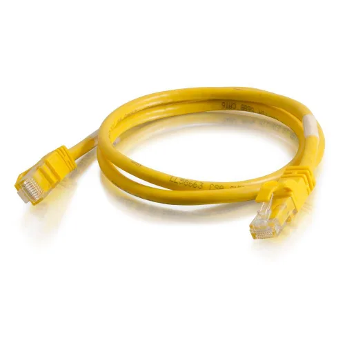 Miniatura 156 de C2G/Cables to Go 27872 Cable de red Ethernet cruzado Cat6 sin blindaje (UTP) sin enganche, amarillo (2,13 metros/7 pies)
