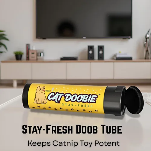 Miniatura 4 de Nestpark Juguete para gatos con hierba gatera Doobie - Pateador de gatitos crujiente con hierba gatera extra fuerte - Juguete interactivo divertido