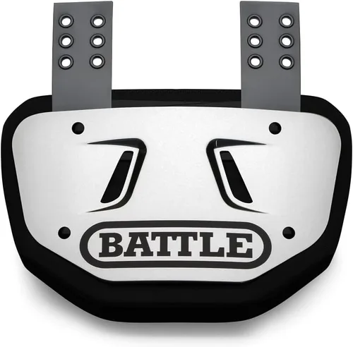Miniatura 5 de Battle Sports Placa para espalda cromada de fútbol – Protector de espalda baja de capa dura con espuma contorneada para protección de alto impacto