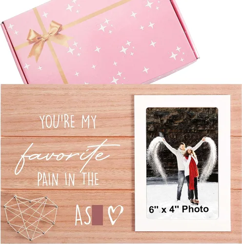 Miniatura 26 de Regalo de marco de fotos de boda para dama de honor de la novia, despedida de soltera, ducha nupcial para mejores amigas, hermana, mejor amiga - "Él