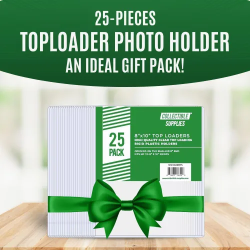Miniatura 6 de Paquete de 25 soportes para fotos con cargador superior, soporte rígido de plástico para tarjetas fotográficas de 8 x 10 pulgadas, PVC de grado