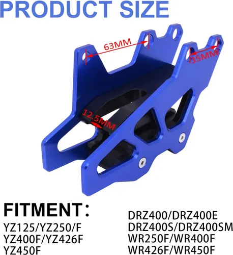 Miniatura 2 de AnXin Guía de cadena de motocicleta Protector de protección CNC para YZ125 YZ250 YZ250F YZ400F YZ426F YZ450F DRZ400 DRZ400E DRZ400S DRZ400SM WR250F