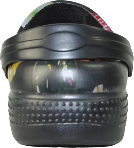 Miniatura 8 de VANGELO Zuecos profesionales antideslizantes para hombre, zapatos de trabajo para enfermera, zapatos de chef, zapatos de chef, color negro, blanco