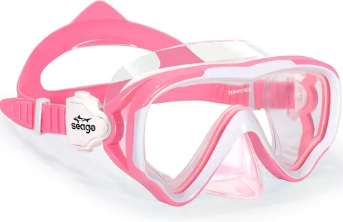 Miniatura 13 de Seago Gafas de natación para niños, máscara de buceo para jóvenes (5-15), antivaho 180° visión clara