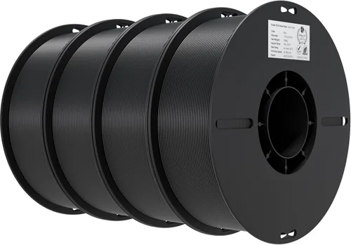 Miniatura 47 de Creality Filamento PLA+ Negro 1.75mm, filamento para impresora 3D de alta resistencia y sin enredos, embalaje al vacío, filamento para impresión 3D
