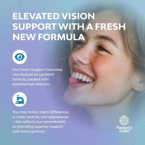 Miniatura 3 de Gomitas de apoyo para la visión para adultos, suplementos de luteína y zeaxantina para la salud ocular, potentes vitaminas de luteína para los ojos