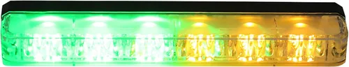 Miniatura 6 de Buyers Products 8892800 - Luz estroboscópica LED ultra brillante de perfil estrecho de 5 pulgadas, ámbar, 6 LED con intermitente síncrono y alterno