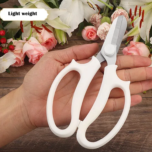 Miniatura 4 de Tijeras de jardinería de hoja afilada púrpura de acero de aleación para cortar flores, recortar plantas de patio, floristería, setos de hierbas