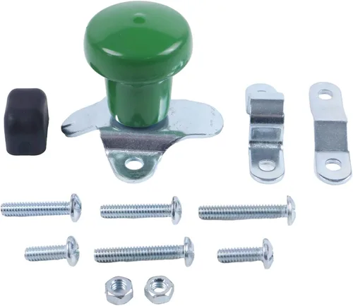 Miniatura 9 de Pomo giratorio para volante WSV122R con funda de goma, ajuste universal para John Deere Case Ford Tractors Woods Spinner y muchos más autos, Rojo